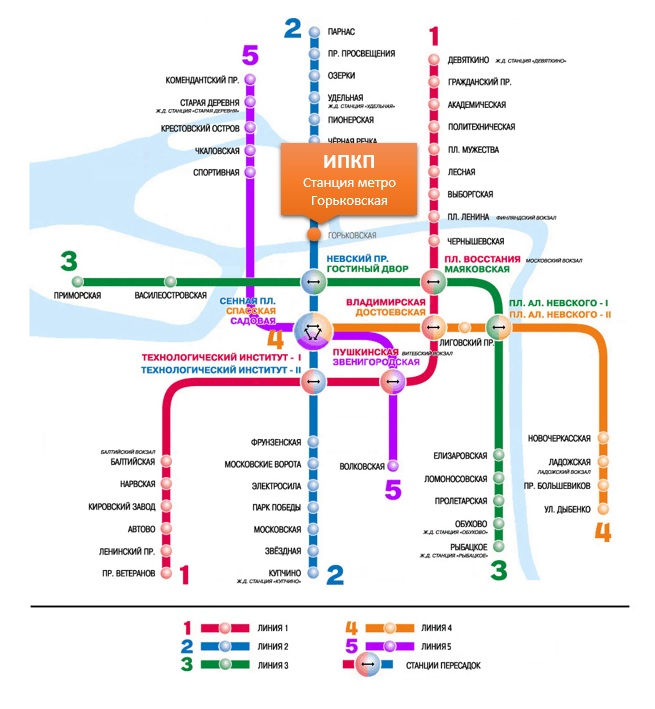 Метро горьковская карта